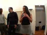 Victoria french brunette in threesome
