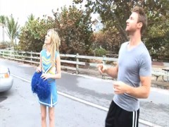 Kelly klass beautiful cheerleader enjoys cock